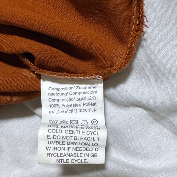 SHEIN Rust V-Neck Blouse - Picture 5 of 5